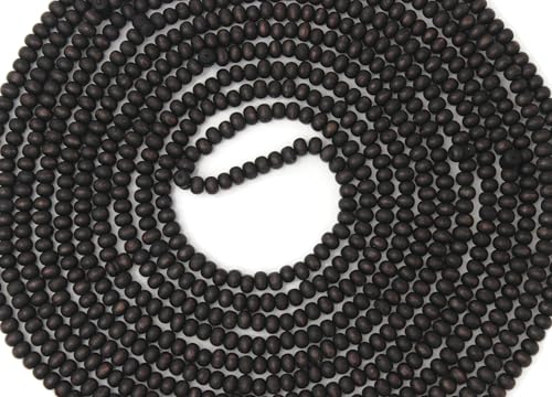 1000 Beaded Matt Black Olive Wood Tasbih Tasbeeh with Counter Misbaha Islamic Gift Tasbih Prayer Beads Tesbih 5x7 mm for Dhikr