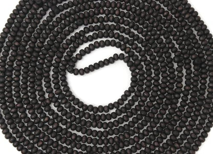 1000 Beaded Matt Black Olive Wood Tasbih Tasbeeh with Counter Misbaha Islamic Gift Tasbih Prayer Beads Tesbih 5x7 mm for Dhikr