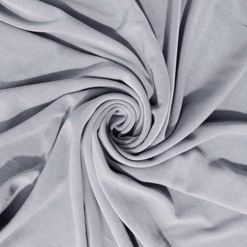 Instant Hijab Ready To Wear Hijab Scarf for Women Soft Long Muslim Jersey Hijabs Head Scarf for Prayer Abaya - color: Grey