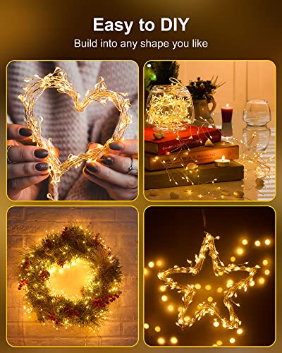 Minetom Fairy Lights Battery Operated, Twinkle String Lights 5ft 60LED - color: Warm White