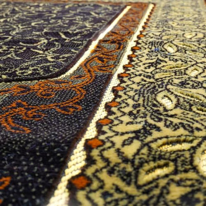 Muslim Prayer Rug, Soft Plush Thin Islamic Prayer Mat, Janamaz, Sajada, Praying Carpet, Islamic Gift, Foldable Portable Turkish Prayer Mat for Men&Women, Lightweight Travel Prayer Rug, 26"x43" - color: Jeddah / Browncacao