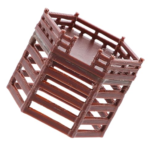 Mipcase Miniature Fish Tank Decoration Platform Model Aquarium Micro Landscape Ornament Hexagonal Platform 3x3x2.8cm for Desktop Aquarium and Small Garden Decor