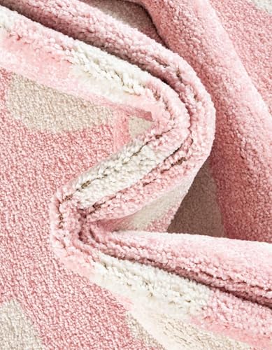 Rugs.com - Whimsy Kids Rug – 2' 2 x 3' 1 Pink Easy-Clean Rug – Modern Abstract Arches for Playrooms, Nurseries, and Entryways - color: Pink, size: 2'2" x 3'1" (Rectangular)