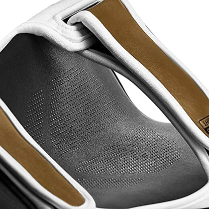 Hayabusa T3 Striking Shinguards - color: White/Gold, size: Small