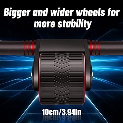 AB Roller, Automatisches Rebound-Bauchrad, Bauchroller Pedal Puller, Bauchroller Muskel Trainer, Automatic Rebound Abdominal Wheel for Home Gym Strength Training