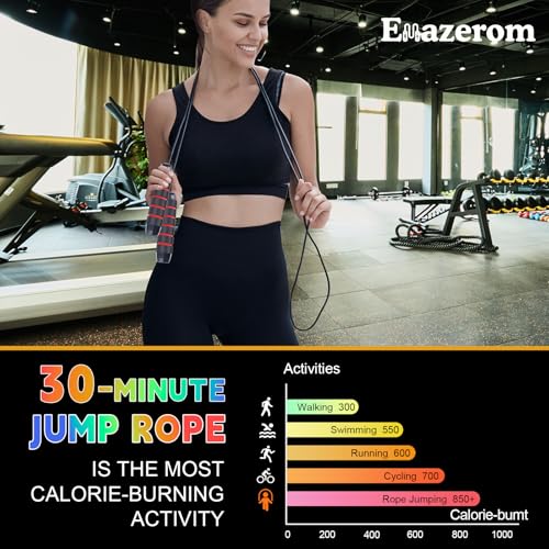 Jump Rope for Women Men Kids, Adjustable Skipping Rope with Ball Bearings, Professional Jumping Rope with Foam Handles, Tangle-Free Rapid Speed Jump Ropes for Fitness Workout Boxing Exercise - color: Red & Blue