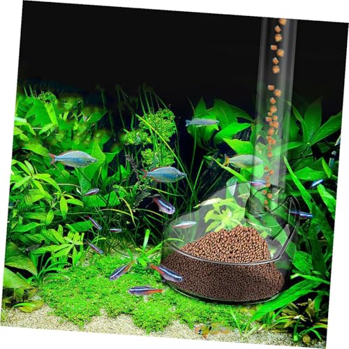 GANAZONO Fish Tank Shrimp Feeder Tube Plastic Fish Feeding Ring Aquarium Accessory for Directed Feeding and Shrimp Multifunctional Feeder Set