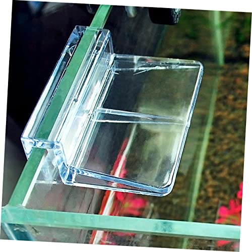 POPETPOP 2sets Fish Tank Cover Holders Aquarium Support Frame Plastic 5-6mm Glass Tank Secure Fit 20pcs*2