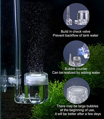 CO2 Kit for Aquarium - DIY System and Diffuser 2-in-1 Design G500-Blue - color: G500 Blue+ CO2 Diffuser