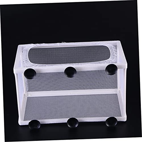 Mikikit 3pcs Fish Isolation Box Cups for Breeding Fish Aquarium Mesh Hatchery Net for Safe Separation