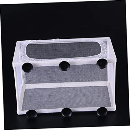 Mikikit 3pcs Fish Isolation Box Cups for Breeding Fish Aquarium Mesh Hatchery Net for Safe Separation