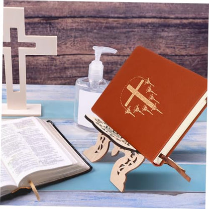 Detachable Wooden Book Stand for Desk Reading Multi-Purpose Lightweight Holder for Bible Quran Textbooks Suitable for Home Temples Students Portable Space-Saving Design