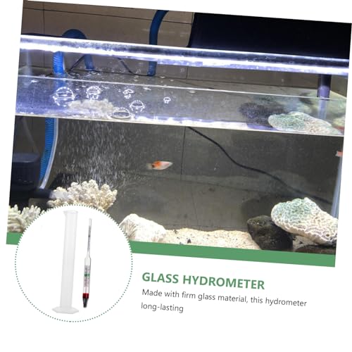1set Portable Hydrometer Kit for Aquaculture Accurate Salt Density Tester with Measuring Cylinder for Aquarium and Use