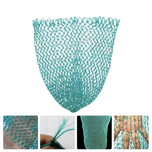 ABOOFAN Fishing Landing Net Replacement Mesh Outdoor Fishing Net Sturdy Thick Line 40cm Large Head for Freshwater and Saltwater Anglers