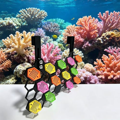 Coral Fragment Stand is Used for Coral Reef Tanks. It Contains 13 Fragment Holders and has an Inclined Viewing Surface for a Wider View. It is a seawater Aquarium Fragment Support
