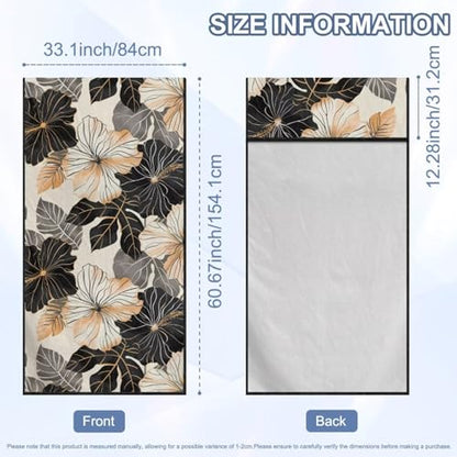 Hibiscus Print Car Seat Towel Cover After Gym Anti-Slip Soft Towel Bucket Seat Covers 60 x 33 Inch Universal Sweat Towels for Truck Sedan SUV, Easy to Install - color: Brown and Black - Hibiscus