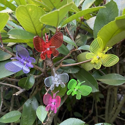 62pcs Orchid Clips Colorful Butterfly Plant Clips Ladybug Orchid Support Clips Dragonfly Vine Clips Garden Plant Vine Flower Clips