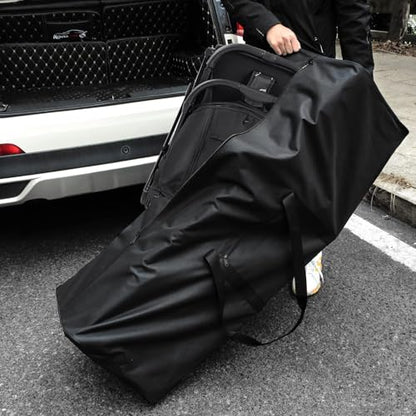 Urbanstand 46 inch Foldable Duffel Lock Zipper Travel Camp, Black | 600D Water-Resistant Ripstop Polyester, Foldable Design, Padded Handle, Holds Tent, Tripod, Fishing Rod & Sports Equipment - color: Black, size: 46 Inch