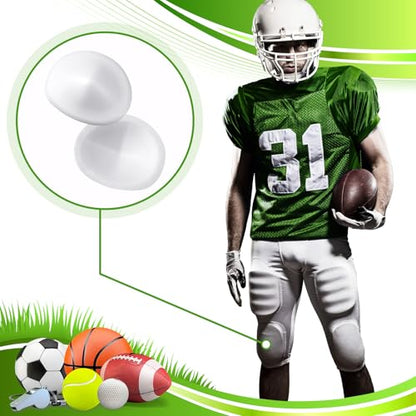 Meooeck 12 Pair Low Rise Knee Pads White Inserts Light Knee Pad Saver for Youth Men Women Kids Adult Football Basketball Volleyball