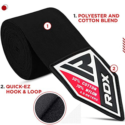 RDX Boxing Gloves 14 Oz Men Women with Boxing Hand Wraps Inner Gloves, Mexican Style Boxing Wrist Straps, Heavy Punching Bag Gloves for Kickboxing, Muay Thai, MMA Martial Arts