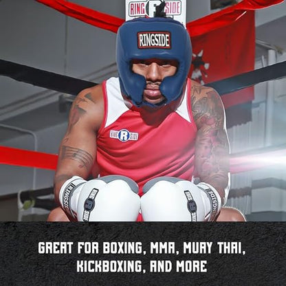 Ringside Competition-Like Boxing Headgear with Cheeks - color: Red, size: Medium