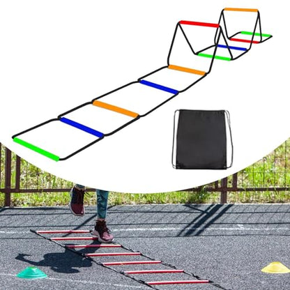 Agility Ladder Agility Training Equipment, Fitness Feet Training, 10 Grids with Bag