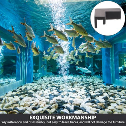 TOYANDONA 6pcs Black Silicone Corner Bumpers for Furniture and Fish Tank Safety, Medium Size Flexible Edge Guards for Pet Carriers and Aquarium Protection