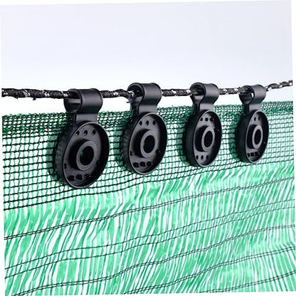 LIOOBO 50pcs Non- Sunshade Fabric Clamps Clips Fixing for Garden Greenhouse Outdoor Use Versatile Mesh Buckle Tools for Secure Shade