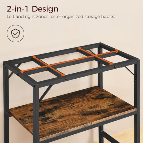 MAHANCRIS 20 Gallon Fish Tank Stand and 37 Aquarium Stand Bundle, Heavy Duty Breeder Turtle Terrarium Stand Rack for Home Office, FTHR2001-FTHR40E01
