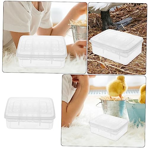 VICASKY 16-Compartment Plastic Reptile Egg Incubator and Hatchery Box for Breeding Geckos and Lizards Sturdy PET Supply for Hatching Reptile Eggs