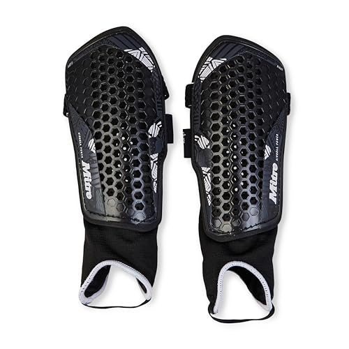 Mitre Unisex Soccer Shin Guards - color: Aircell Power Black/White, size: Medium