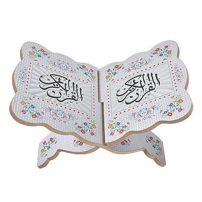 Quran Book Stand Holder Quran Book Bookshelf Quran Book Stand Holder Boxwood Bible Display Holders Rack for Muslim Teachers Children (JM01864)