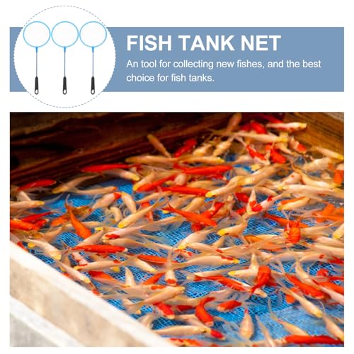 DOITOOL 30pcs Fish Landing Nets and Fine Mesh Aquarium Nets for Small Fish and Shrimp Multifunctional for Tank Cleaning and Breeding
