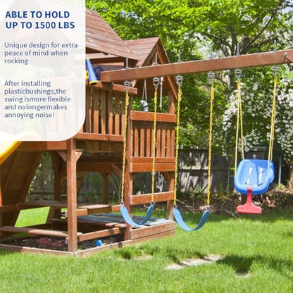 Stainless Steel 304 Swing Hangers with Bearings, Set of 2, Heavy Duty Screw Brackets for Hanging Chairs, Swings, Punching Bag, 1500LB Capacity - style: 2 Pack-Hexagonal