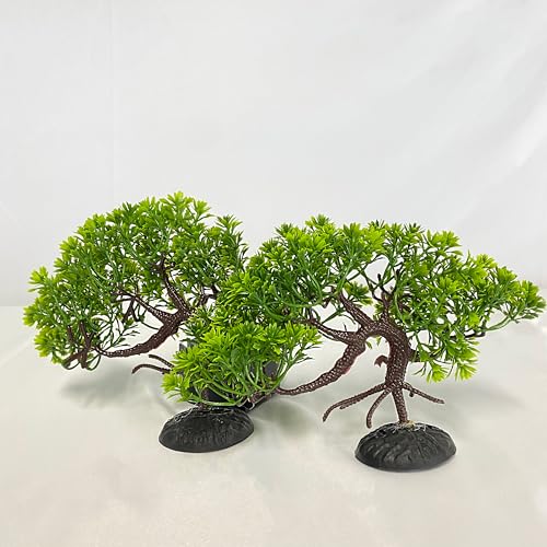 2 Pcs Mangrove Tree for Aquarium Fake Fish Tank | Bonsai Tree for Aquarium,Artificial Aquarium,Mangrove Tree for Aquarium Artificial Fish Tank Landscaping Decoration