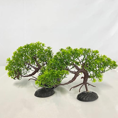 2 Pcs Mangrove Tree for Aquarium Fake Fish Tank | Bonsai Tree for Aquarium,Artificial Aquarium,Mangrove Tree for Aquarium Artificial Fish Tank Landscaping Decoration