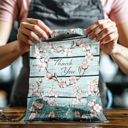 10x13 (100) Cotton Summer Designer Poly Mailers Waterproof Self Sealing Tear Resistant Polymailers Shipping Envelopes Premium Printed Bags For Small Businesses - color: Cotton, size: 10x13
