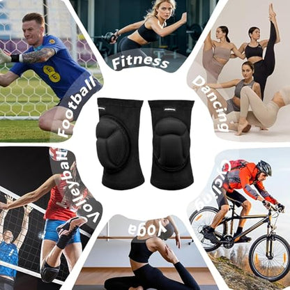 Knee Pads Volleyball Women 6XS-2XL - Basketball Knee Pads Wrestling Gear Breathable Teen Men Women for Volleyball Football Soccer Basketball L