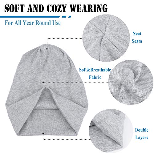 Cotton Slouchy Beanie Hip-Hop Soft Lightweight Running Beanie Adult Skull Hats Cap for Men Women - color: Closetop-a