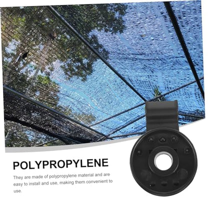 Kisangel 20pcs Plastic Buckle Clips for Sunshade Mesh Gardening Accessories Durable PP Material Greenhouse Netting Fasteners Easy to Install for Garden Covers and Raised Beds