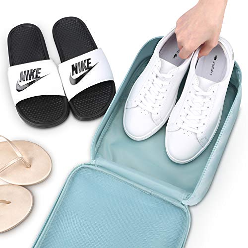 Mossio Shoe Bag Holds 3 Pair of Shoes for Travel and Daily Use Storage Pouch - color: Grey