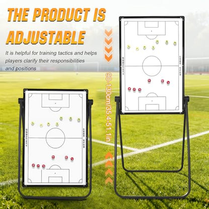 36" x 24" Magnetic Soccer Coaching Board, Soccer Clipboard for Coaches | Soccer Board, Complete Tactical Kit with Markers & Portable Carry Bag for Training, Matches & Strategy Sessions
