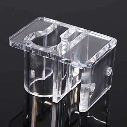 Aquarium Clip Holder | Top - Grade Acrylic Fish Tank Filtration Mount | Hose/Pipe/Tube Clip for 13-17mm Diameter | Safe & Sturdy Water Hose Fixing