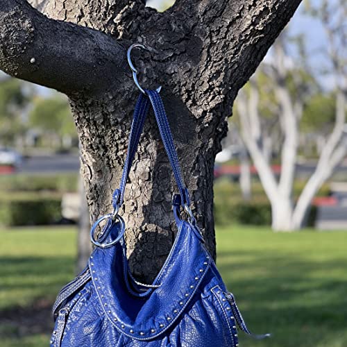 Clipa Bag Hangers The Ring that Opens into a Hook, Closes Automatically | Holds 33 lbs, Needs only 1/2" to Hang a Bag, Easy to Use with One Hand, in 9 available styles, 3 yr Warranty - color: Polished Silver