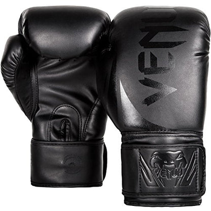 Venum Challenger Boxing Gloves - color: Black/Black, size: 12-Ounce, style: Challenger 2.0