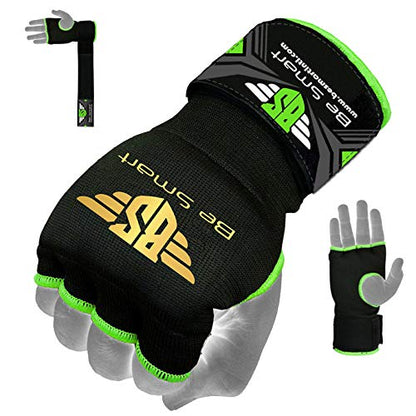 BeSmart Pro Training Ladies Boxing Inner Gloves Hand Wraps MMA Fist Protector Bandages Mitts - color: Green, size: X-Large
