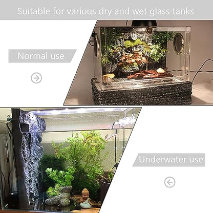 4pcs Rock Terrarium Background,3D Reptile Tank Background Board,Amphibian Stereo Backdrop Wall,Lizard Snake Gecko Spider Chameleon Turtle Fish pet silo Background Decorative Panel - color: grey-11.8"*8.8"（4pcs）