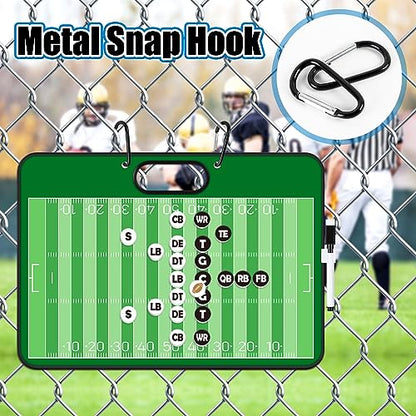 Torlam Magnetic Dry Erase Coach Board, Baseball, Soccer, Football, Basketball Coaching Clipboard - style: Football