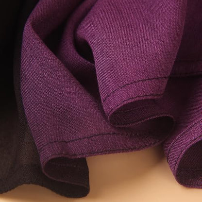 Modal Feel Hijab Scarf for Women, Lightweight Ombre Dual Color - color: 10#blackpurple