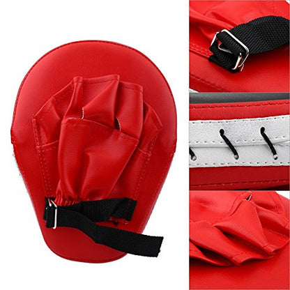 Hand Target Pads,Punching Mitts Kickboxing Muay Thai Pads, PU Leather Curved Hook and Training Punch Mitts for Martial Arts, Karate Training, Men & Women Kickboxing